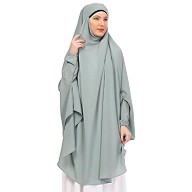 Premium Prayer Hijab -Sky Blue Premium Prayer Hijab -Sky Blue